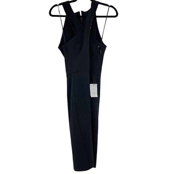Vince Camuto Black Keyhole Halter Sheath Dress Women's LBT Size 10 NWT - Picture 7 of 10